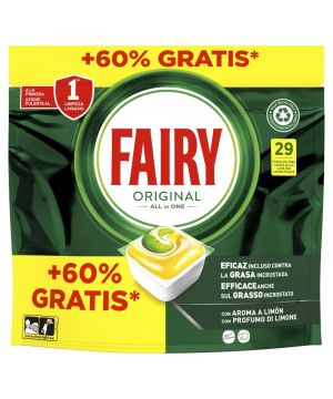 Detergente Fairy Original Todo En 1 18+11 Dosis