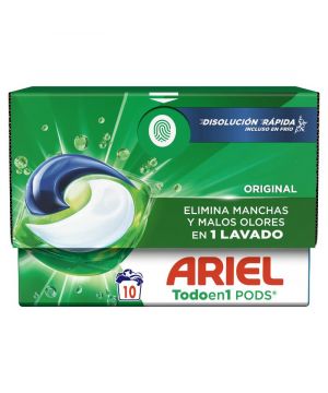 Detergente Ariel Pods Original 10 Dosis.