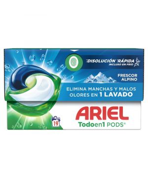 Detergente Ariel Pods Alpes 19 Dosis