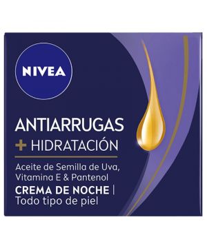 Crema Nivea Hidratante Antiarrugas Noche 50 Ml.