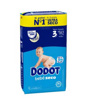 Pañal Dodot T-3 (6-10Kg), 62 Unds