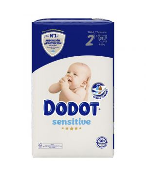 Pañal Dodot Sensitive T-2 (4-8 Kg), 58 Unds