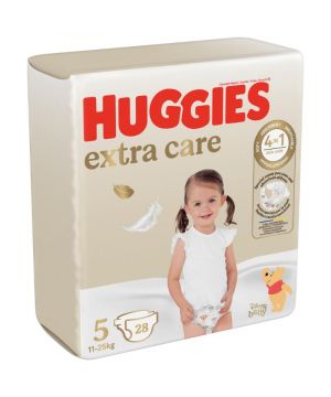 Pañal Huggies Extra Care Talla 5 (11-25 Kilos) 28 Unds