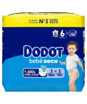 Pañal Dodot T-6 (13-18Kg) 66 Unds