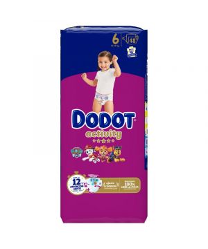 Pañal Dodot Activity T-6 (13-18 Kg) 48 Unds