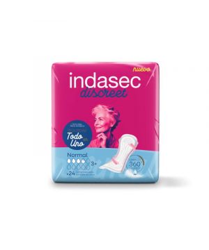 Absorbente Indasec Discreet Normal 24 Unds