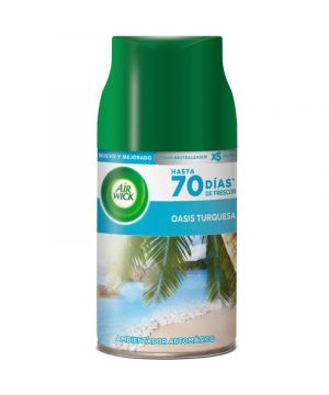 Ambientador Air Wick Fresh  Matic Rec.oasis Turquesa 250 Ml