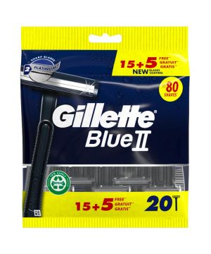 Maquina Gillette Blue Ii Fija Pack 15+5