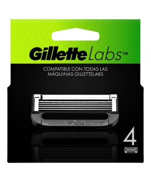 Cargador Gillette Labs C/Barra Exfoliante 4 Unidades.