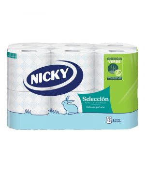 Papel Higienico Nicky Seleccion 3 Capas 12 Rollos