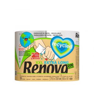 Rollo Cocina Renova Recycled 2 Capas Xxl 2 Rollos