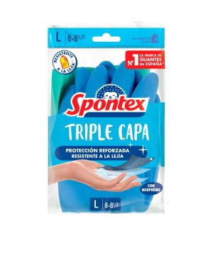 Guantes Spontex Triple Capa Talla 8-8,5