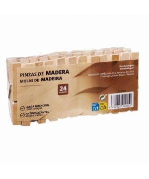 Pinzas Madera Pack 24 Unds