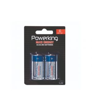 Pila Powerking Alcalina Lr-14 Pack 2 Und.