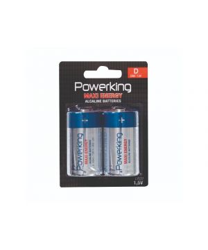 Pila Powerking Alcalina Lr-20 Pack 2 Und.